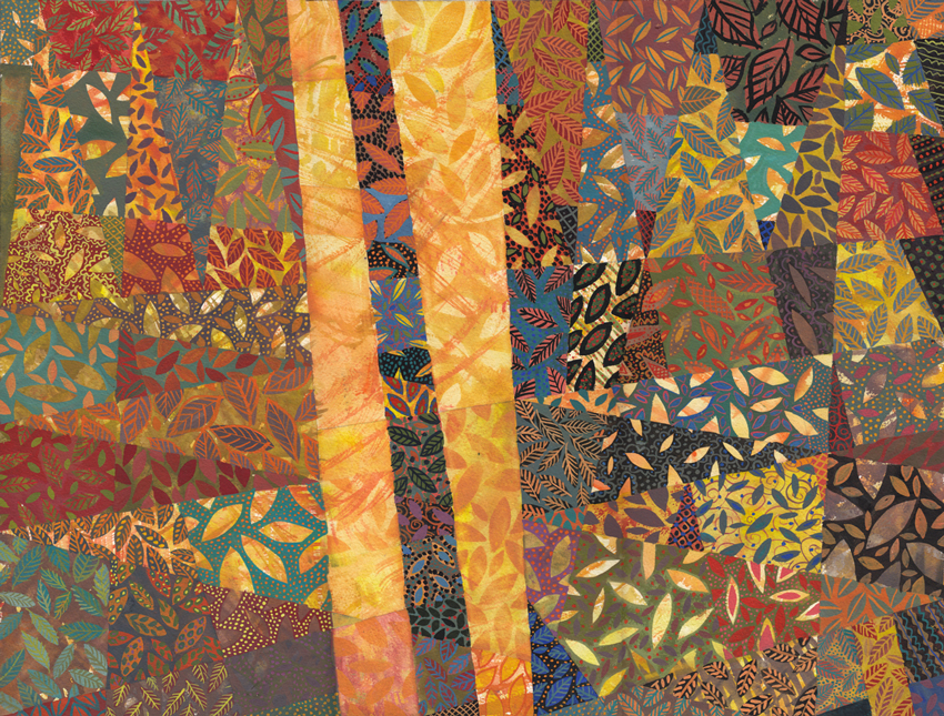 Gouache painting by Chanan Mazal, ציור גואש של חנן מזל