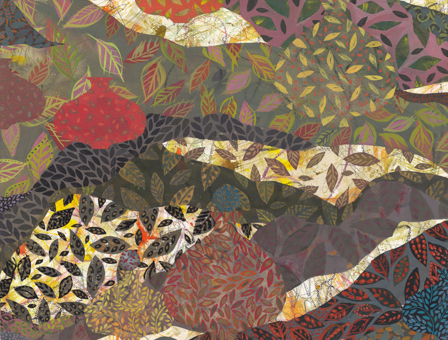 Seven Persian Flasks - Gouache painting by Chanan Mazal 2015