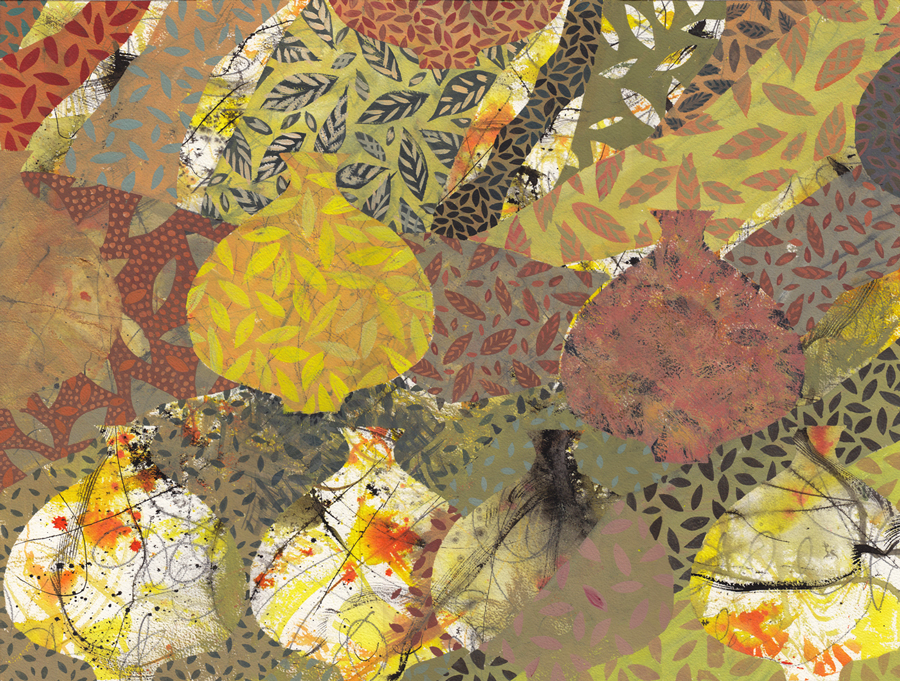 9 Persian-Flasks, 2015 by Chanan Mazal