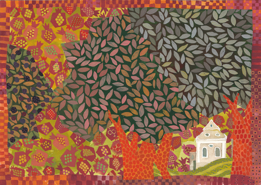 בית הכנסת בלומניץ 2014 ציור חנן מזל ירושלים