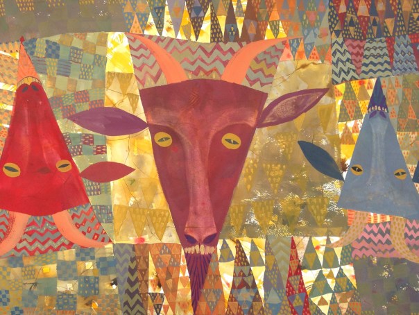 Baa? 2018. Gouache on paper 46 x 61 cm