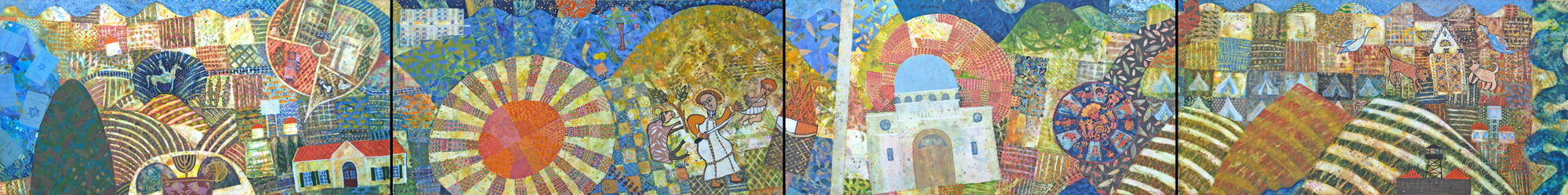 Painting by Chanan Mazal, Jerusalem, Israël ציור של חנן מזל, ירושלים