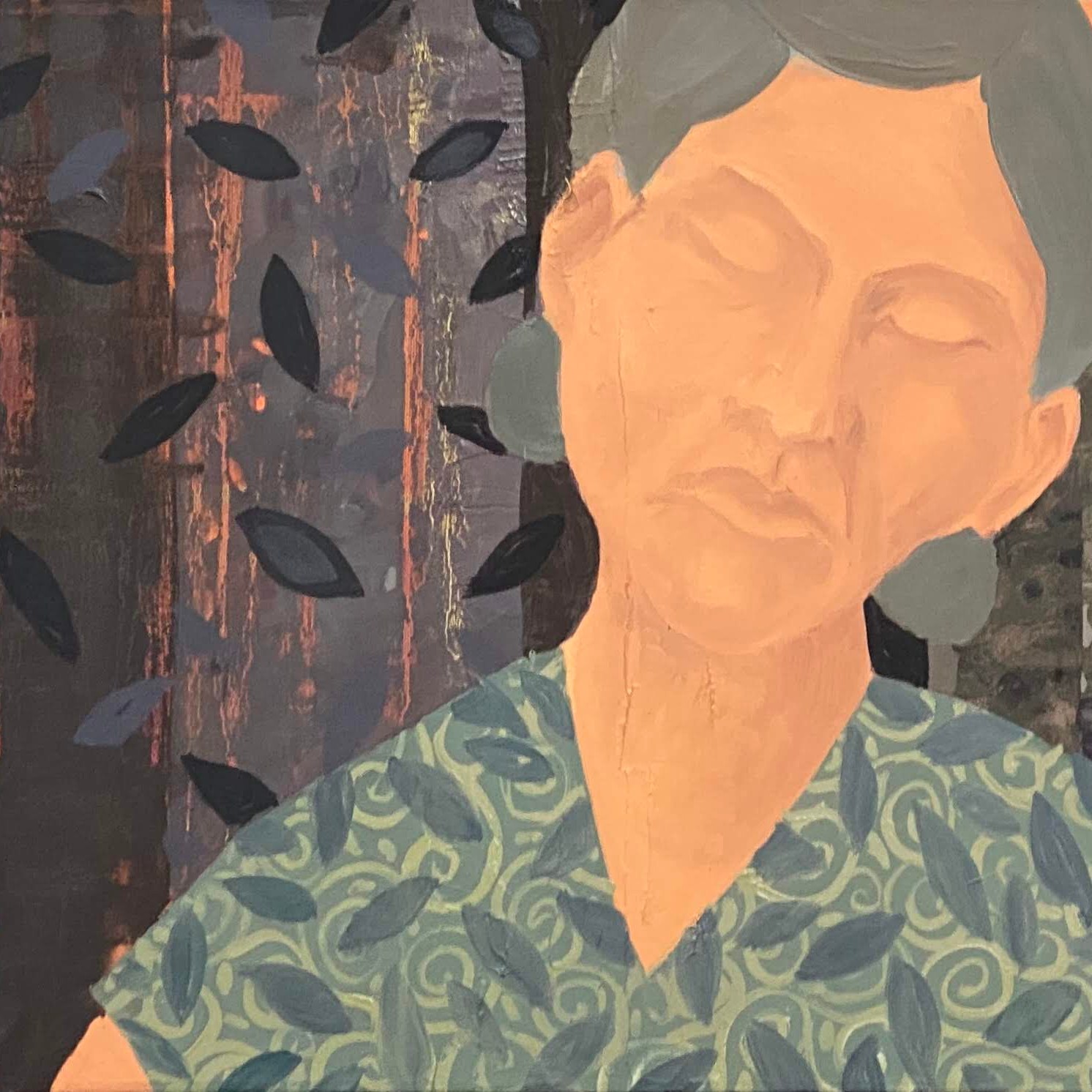 אותן מי ימנה? 2020. שמן ואקרילי על בד 40 / 100 ס”מ Who Shall Count Them? 2020. Oil and acrylic on canvas 40 x 100 cm