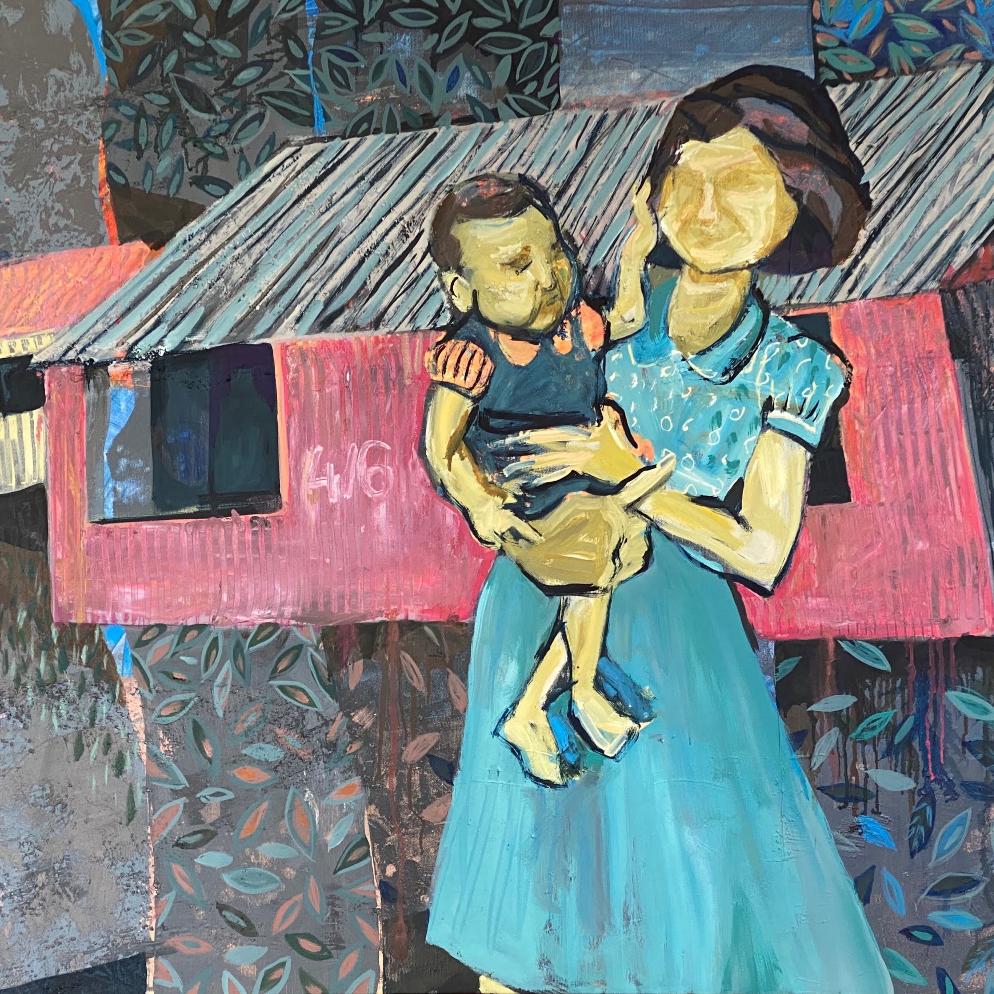 מלאות תקוה 2020. שמן ואקרילי 80 על בד/ 120 ס”מ Optimists 2020. Oil and acrylic 80 x 120 cm